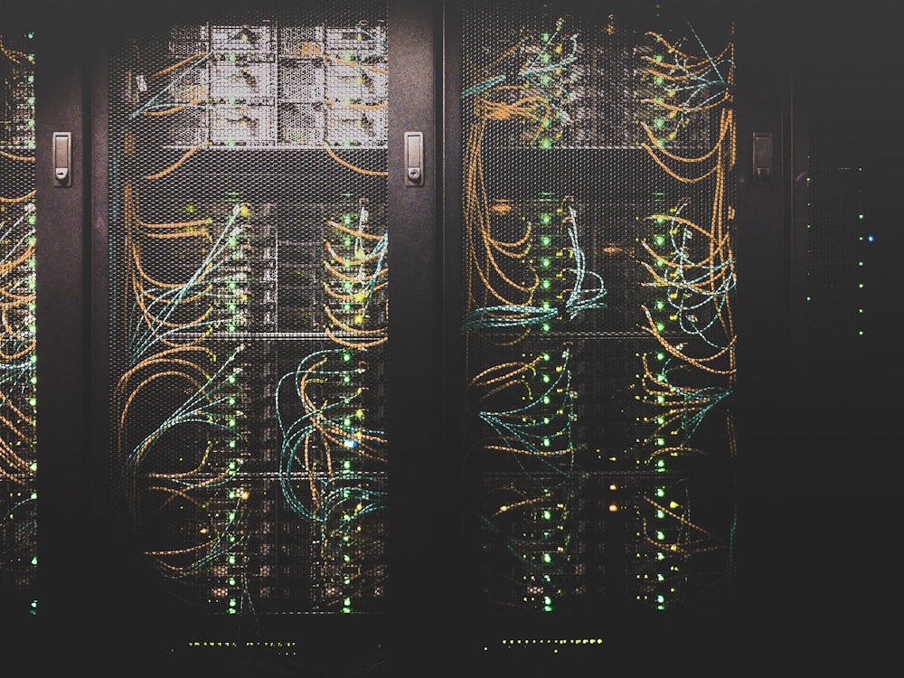 Rows of server hardware representing secure, dependable infrastructure